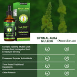 Optimal Aura Mullein Drops for Lungs, 3-in-1 Mullein Leaf Extract for Lungs Health, Herbal Dietary Supplements