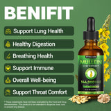 Optimal Aura Mullein Drops for Lungs, 3-in-1 Mullein Leaf Extract for Lungs Health, Herbal Dietary Supplements